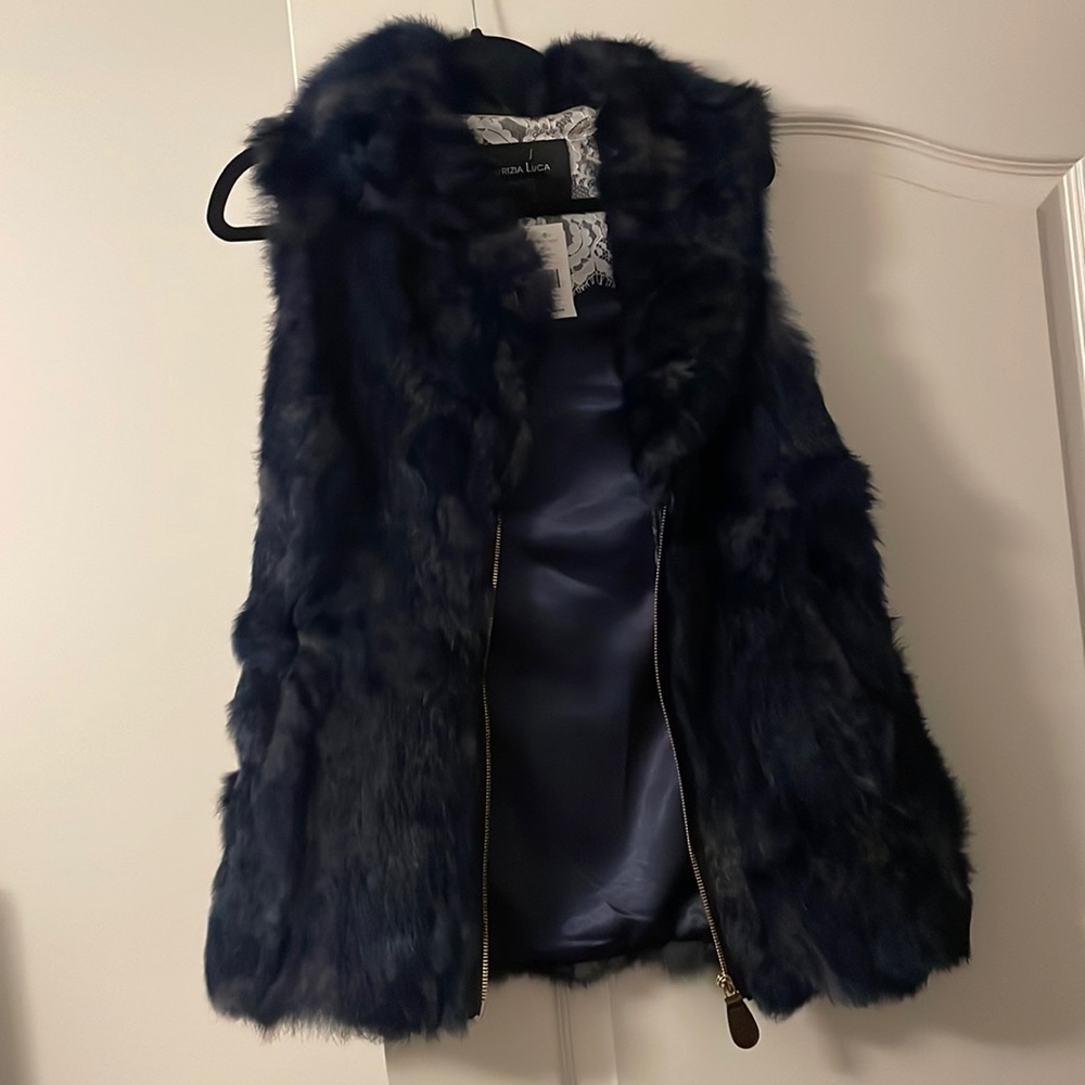 Fur vest coat